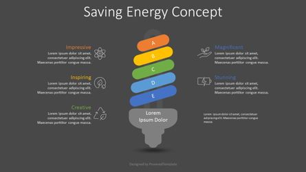 Saving Energy Concept Infographic, スライド 2, 08768, インフォグラフィック — PoweredTemplate.com