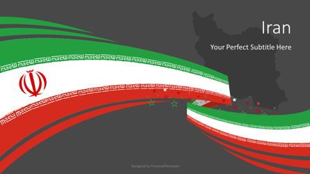Festive Iran State Flag, Deslizar 2, 08770, Modelos de Apresentação — PoweredTemplate.com