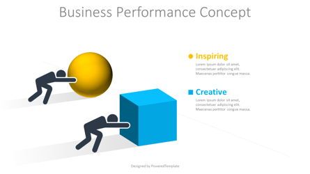 Business Performance Concept, Gratis Plantilla de PowerPoint, 08776, Infografías — PoweredTemplate.com