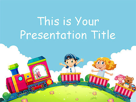 Toy Train Free Google Slides Theme Template | 00030 ...