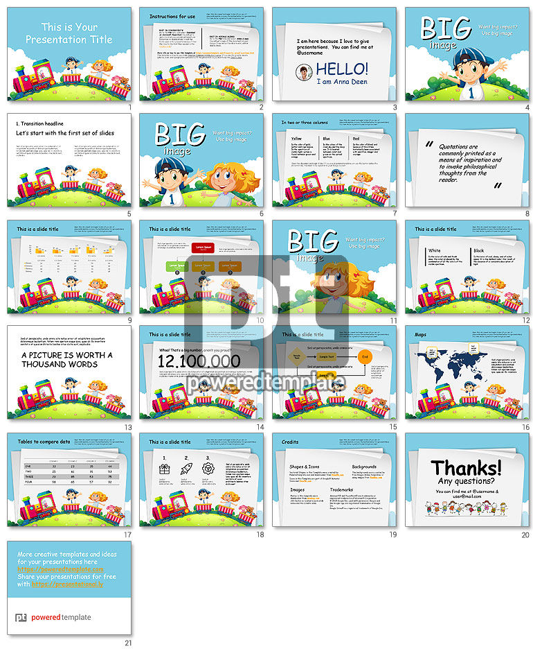 Toy Train Free Google Slides Theme Template Toy Train Free Google Slides Theme Template