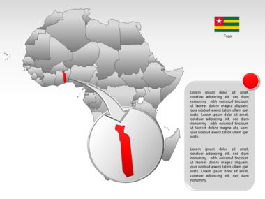 Africa PowerPoint Map, スライド 21, 00001, プレゼンテーションテンプレート — PoweredTemplate.com