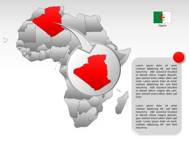 Africa PowerPoint Map, スライド 23, 00001, プレゼンテーションテンプレート — PoweredTemplate.com