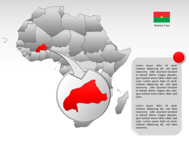 Africa PowerPoint Map, スライド 25, 00001, プレゼンテーションテンプレート — PoweredTemplate.com
