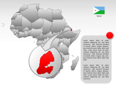 Africa PowerPoint Map, スライド 36, 00001, プレゼンテーションテンプレート — PoweredTemplate.com