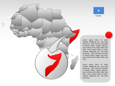 Africa PowerPoint Map, スライド 37, 00001, プレゼンテーションテンプレート — PoweredTemplate.com