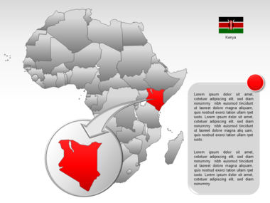 Africa PowerPoint Map, スライド 38, 00001, プレゼンテーションテンプレート — PoweredTemplate.com
