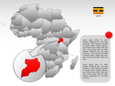 Africa PowerPoint Map, スライド 39, 00001, プレゼンテーションテンプレート — PoweredTemplate.com