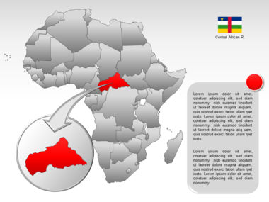 Africa PowerPoint Map, スライド 43, 00001, プレゼンテーションテンプレート — PoweredTemplate.com