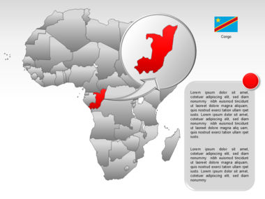 Africa PowerPoint Map, スライド 54, 00001, プレゼンテーションテンプレート — PoweredTemplate.com