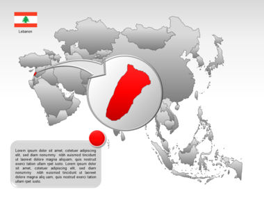 Asia PowerPoint Kaart, Dia 19, 00002, Presentatie Templates — PoweredTemplate.com