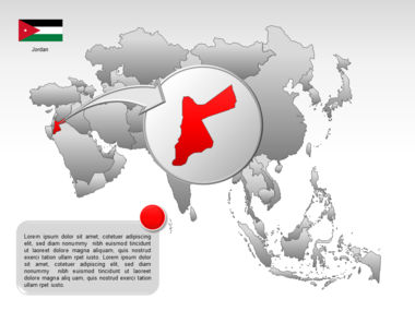 亚洲PowerPoint地图, 幻灯片 21, 00002, 演示模板 — PoweredTemplate.com