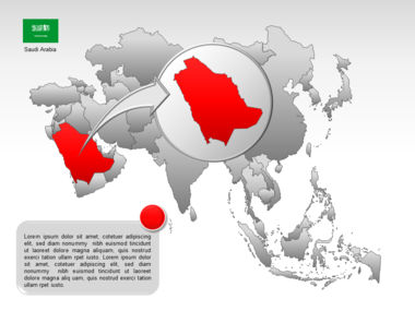 Carte PowerPoint de l'Asie, Diapositive 22, 00002, Modèles de présentations — PoweredTemplate.com