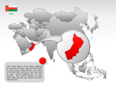 亚洲PowerPoint地图, 幻灯片 24, 00002, 演示模板 — PoweredTemplate.com