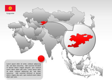 亚洲PowerPoint地图, 幻灯片 30, 00002, 演示模板 — PoweredTemplate.com