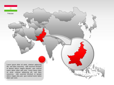 Asia PowerPoint Map, スライド 32, 00002, プレゼンテーションテンプレート — PoweredTemplate.com