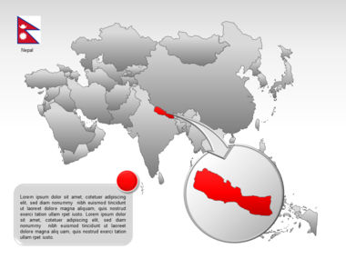Carte PowerPoint de l'Asie, Diapositive 34, 00002, Modèles de présentations — PoweredTemplate.com
