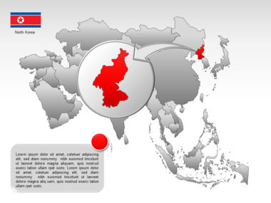 亚洲PowerPoint地图, 幻灯片 39, 00002, 演示模板 — PoweredTemplate.com