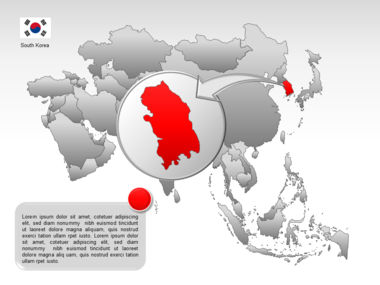 亚洲PowerPoint地图, 幻灯片 40, 00002, 演示模板 — PoweredTemplate.com