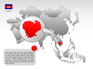 亚洲PowerPoint地图, 幻灯片 46, 00002, 演示模板 — PoweredTemplate.com