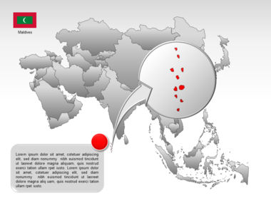 亚洲PowerPoint地图, 幻灯片 51, 00002, 演示模板 — PoweredTemplate.com