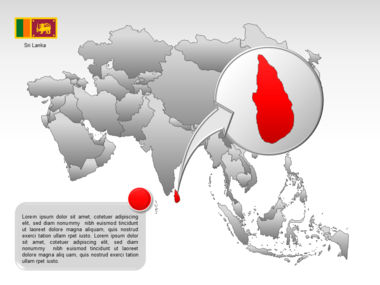 亚洲PowerPoint地图, 幻灯片 52, 00002, 演示模板 — PoweredTemplate.com