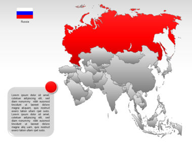 Asia PowerPoint Map, Slide 53, 00002, Presentation Templates — PoweredTemplate.com