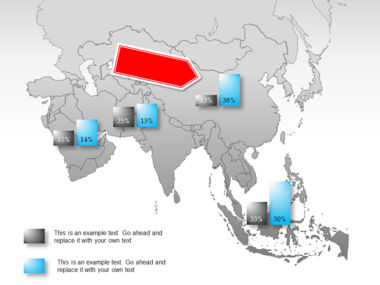 Asia PowerPoint Map, Slide 55, 00002, Presentation Templates — PoweredTemplate.com