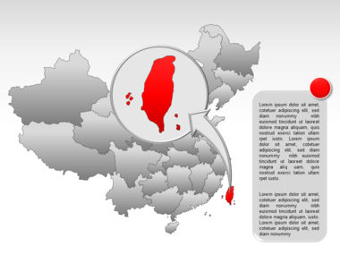 China PowerPoint Map, Slide 34, 00003, Templat Presentasi — PoweredTemplate.com