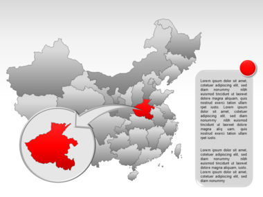 China PowerPoint Map, Slide 37, 00003, Templat Presentasi — PoweredTemplate.com