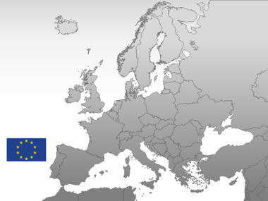 Europe PowerPoint Map, スライド 10, 00004, プレゼンテーションテンプレート — PoweredTemplate.com