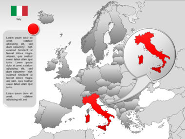 Europe PowerPoint Map, Slide 16, 00004, Modelli Presentazione — PoweredTemplate.com