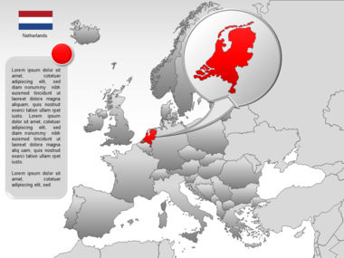 Europe PowerPoint Map, Slide 19, 00004, Templat Presentasi — PoweredTemplate.com