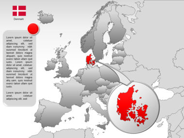 Carte PowerPoint de l’Europe, Diapositive 21, 00004, Modèles de présentations — PoweredTemplate.com