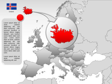 Carte PowerPoint de l’Europe, Diapositive 24, 00004, Modèles de présentations — PoweredTemplate.com