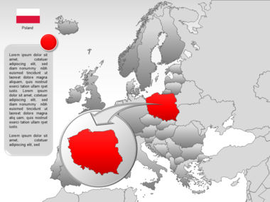 Europe PowerPoint Map, Slide 32, 00004, Templat Presentasi — PoweredTemplate.com
