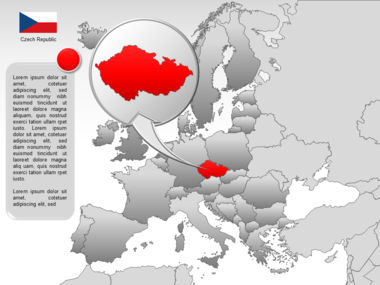 Europe PowerPoint Map, Slide 34, 00004, Templat Presentasi — PoweredTemplate.com