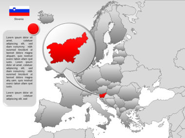 Europe PowerPoint Map, Slide 36, 00004, Templat Presentasi — PoweredTemplate.com