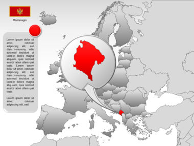 Carte PowerPoint de l’Europe, Diapositive 39, 00004, Modèles de présentations — PoweredTemplate.com