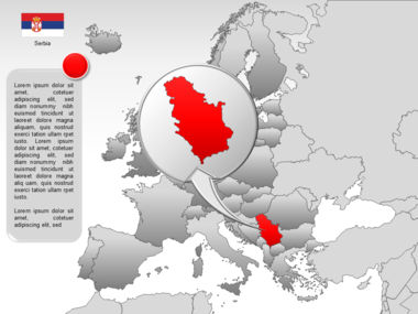 Europe PowerPoint Map, 슬라이드 42, 00004, 프레젠테이션 템플릿 — PoweredTemplate.com