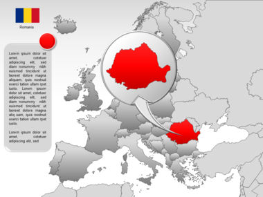 Europe PowerPoint Map, スライド 43, 00004, プレゼンテーションテンプレート — PoweredTemplate.com