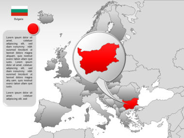 Europe PowerPoint Map, Slide 44, 00004, Presentation Templates — PoweredTemplate.com