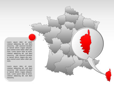 法国PowerPoint地图, 幻灯片 27, 00005, 演示模板 — PoweredTemplate.com