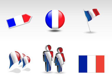 France PowerPoint Kaart, Dia 8, 00005, Presentatie Templates — PoweredTemplate.com
