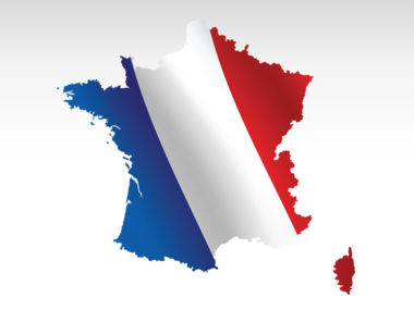 法国PowerPoint地图, 幻灯片 9, 00005, 演示模板 — PoweredTemplate.com