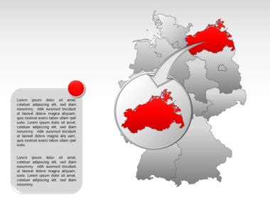 Mapa do PowerPoint - alemanha, Deslizar 24, 00006, Modelos de Apresentação — PoweredTemplate.com