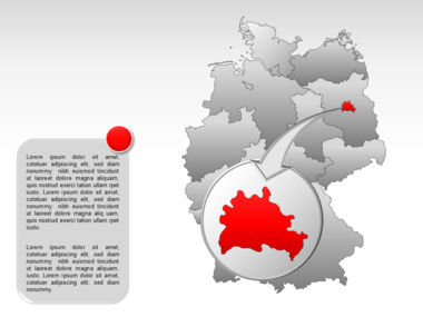 德国PowerPoint地图, 幻灯片 26, 00006, 演示模板 — PoweredTemplate.com