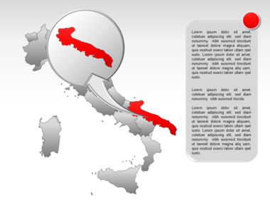 Italia mapa de PowerPoint, Diapositiva 29, 00008, Plantillas de presentación — PoweredTemplate.com