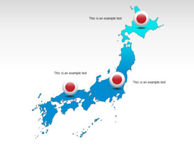 Mapa do PowerPoint - japão, Deslizar 13, 00009, Modelos de Apresentação — PoweredTemplate.com