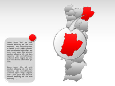 Carte PowerPoint de Portugal, Diapositive 29, 00010, Modèles de présentations — PoweredTemplate.com